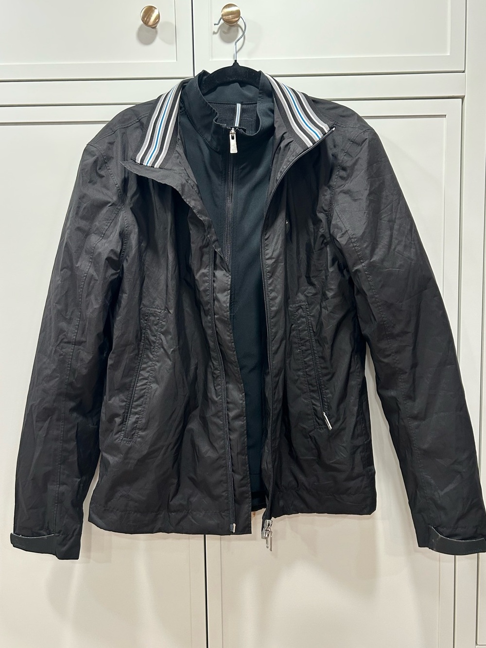 J.Lindeberg 2-Piece Golf Jacket System Windbreaker & Zip Layer M/L
